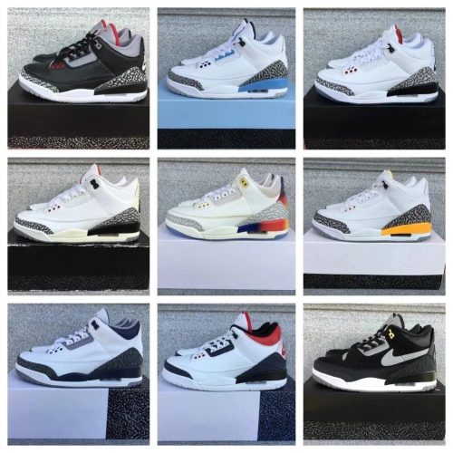 Jordan Air Jordan 3 Retro Chunky Basketball Sneakers Multicolor