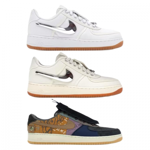 Nike Air Force 1 Low Travis Scott Cactus Jack Sneakers Multicolor