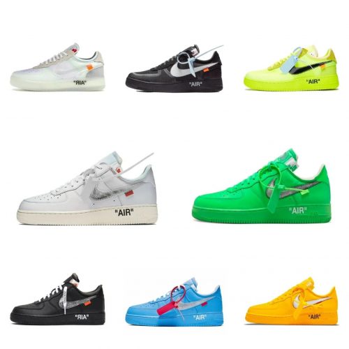 Nike Air Force 1 Low Off-White Iconic Streetwear Sneakers Multicolor