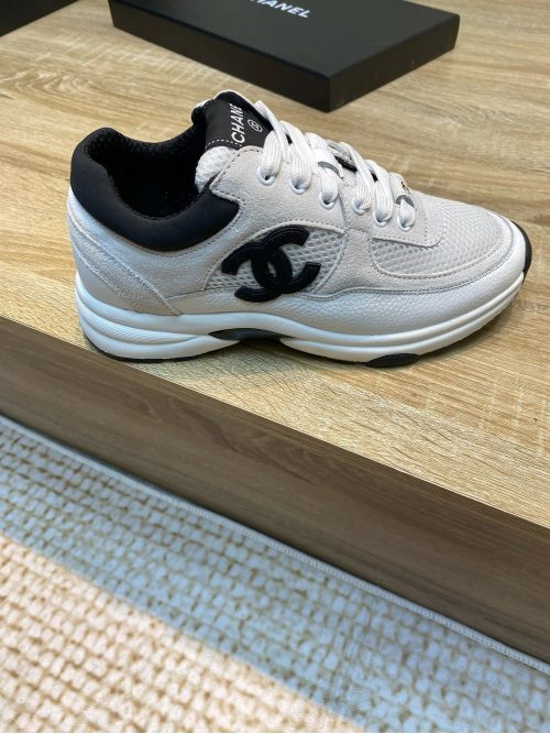 Chanel Trainer Chunky Sneakers White and Black