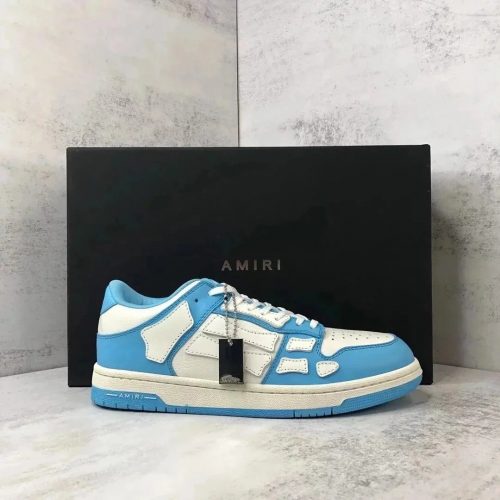 Amiri MA-1 Chunky Sneakers Light Blue and White