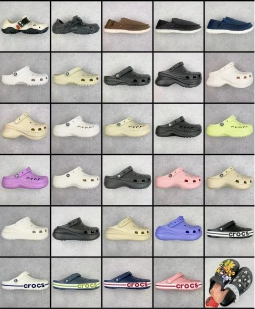 Crocs Classic Clog Collection Chunky Platform Sandals Multicolor