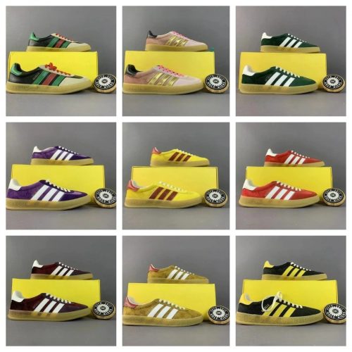 Gucci Gazelle Suede Low Top Sneakers Multicolor
