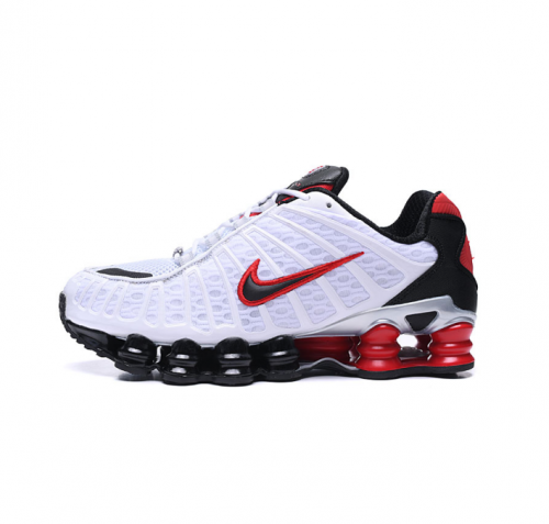 Nike Shox R4 Chunky Sneakers White and Red