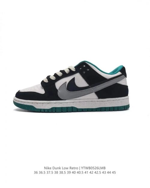 Nike Dunk Low Retro YTWB0526LMB Chunky Sneakers Black and White