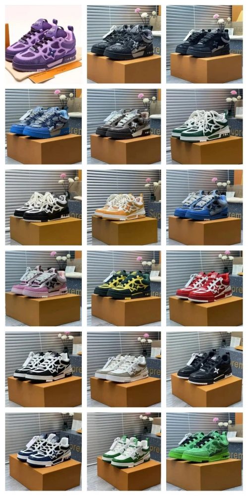 Louis Vuitton LV Skate Sneaker Chunky Mesh Sneakers Multicolor