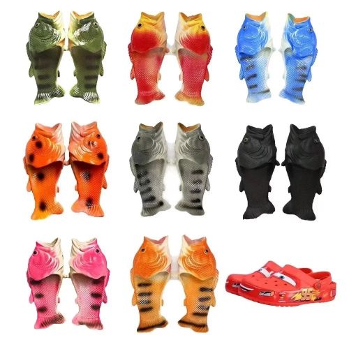 Design Fish Shaped Novelty Slides Multicolor