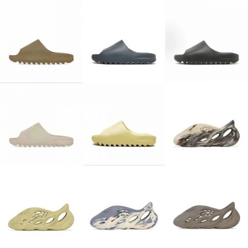 Adidas Yeezy Slides and Foam Runners Chunky Casual Slides and Clogs Multicolor