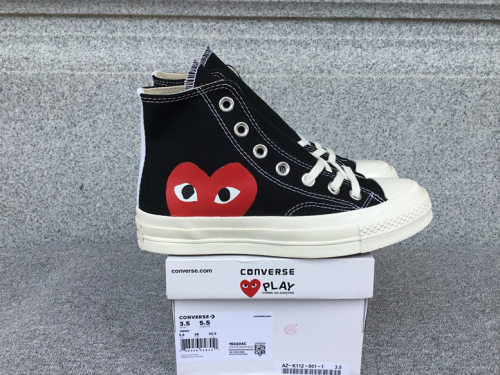 Comme des Garçons CDG Chuck 70 High Canvas Sneakers Black