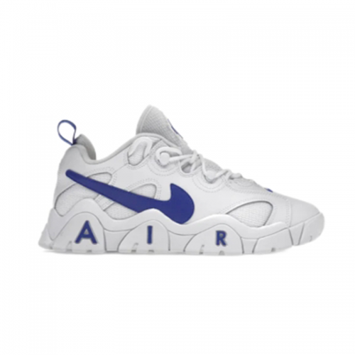 Nike Air Barrage Low Chunky Sneakers White and Blue
