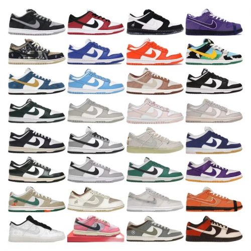 Nike Dunk Low Iconic Retro Sneakers Multicolor