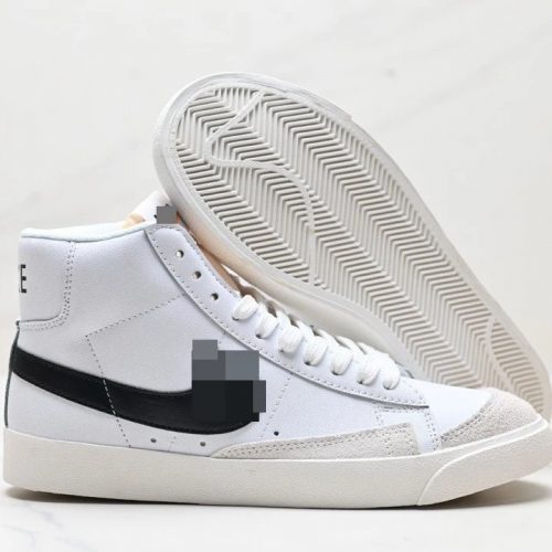 Nike Blazer Mid '77 Vintage high top sneakers white and black