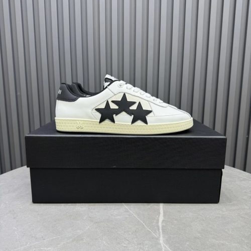 Amiri Court Star Low Top Sneakers White and Black