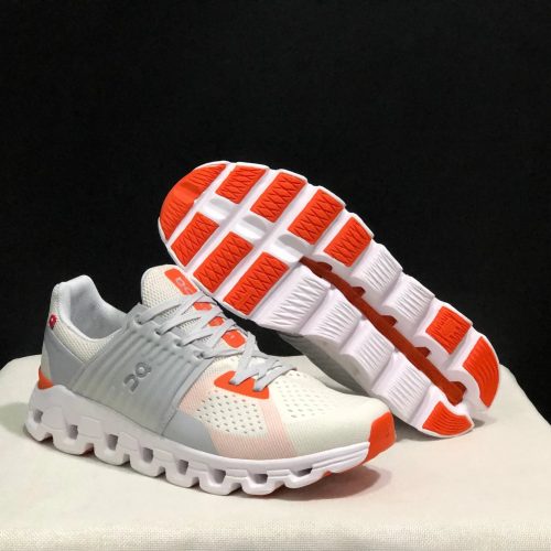 On Running On Cloudswift Lightweight Sneakers White and Orange
