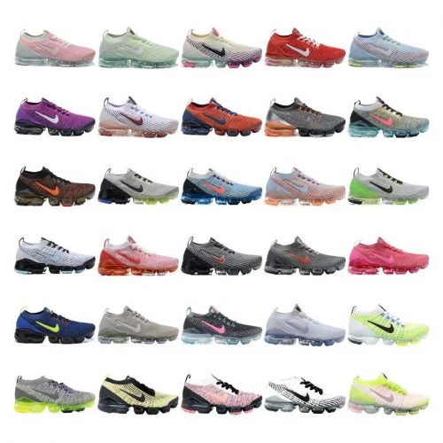 Nike Air VaporMax Flyknit 3 Lightweight Running Sneakers Multicolor