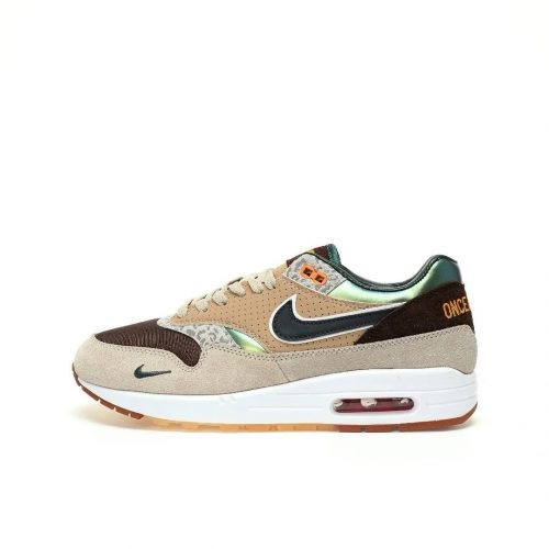 Nike Air Max 1 Once Upon A Time In Shaolin Retro Sneakers Brown and Beige