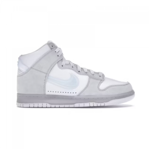 Nike Dunk High Premium Light Bone High Top Sneakers White and Gray