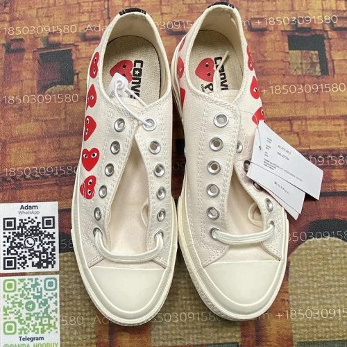 Comme des Garçons CDG Chuck Taylor All Star 70 Low Canvas Sneakers White