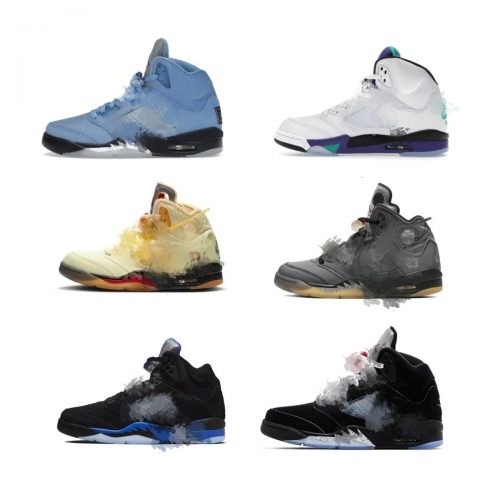 Jordan Air Jordan 5 Retro High Top Sneakers Multicolor