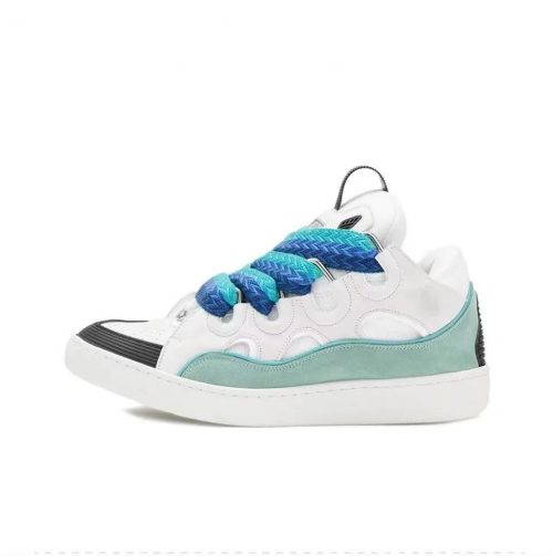 Lanvin Curb chunky sneakers White and Blue