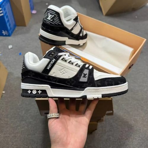 Louis Vuitton LV Trainer Chunky Sneakers Black and White
