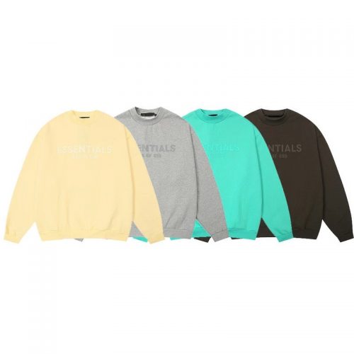 Fear of God Essentials Graphic Print Oversized Crewneck Sweatshirt Multicolor