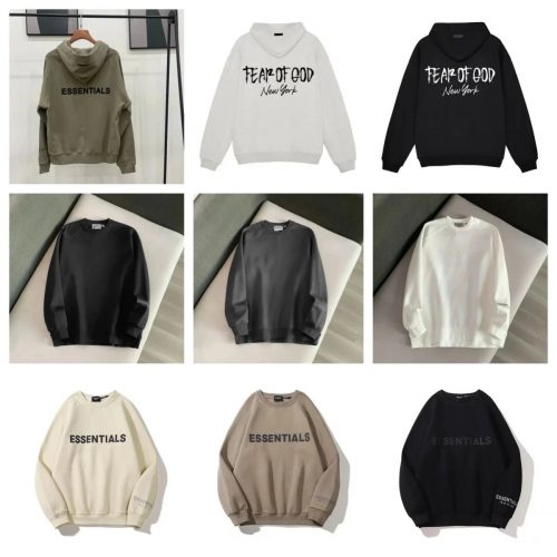 Fear of God FOG Essentials Oversized Streetwear Sweatshirt Multicolor