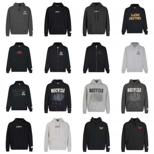 Gallery Dept. Graphic Print Streetwear Hoodie Multicolor
