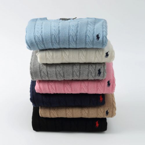 Ralph Lauren Cable Knit Cotton Sweater Multicolor