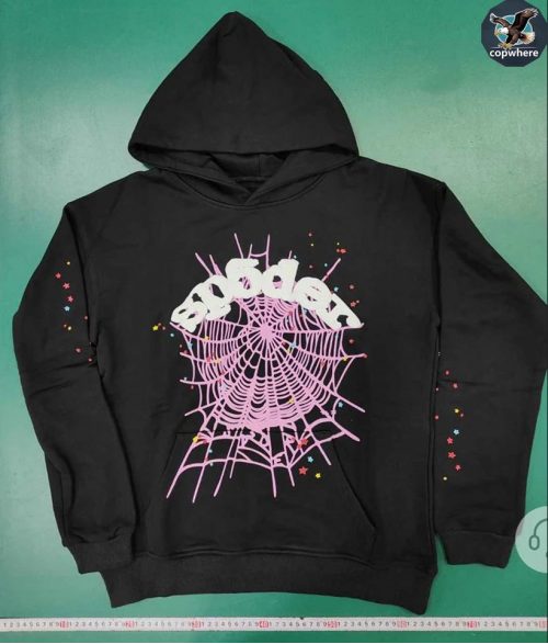 Sp5der Web Hoodie Graphic Streetwear Sweatshirt Black
