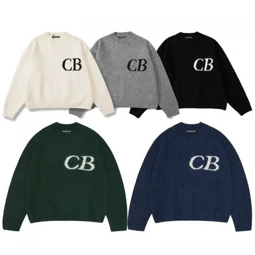 Cole Buxton CB Knit Sweater Oversized Crewneck Multicolor