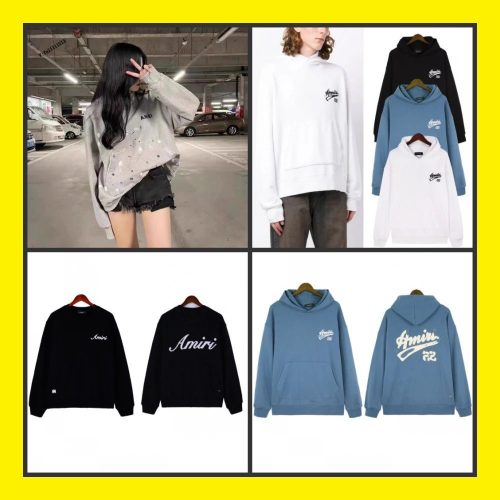 Amiri Graphic Print Oversized Hoodie Multicolor