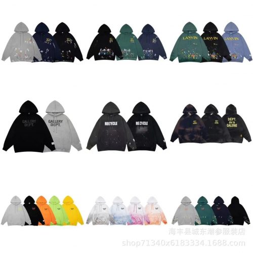 Gallery Dept. Paint Splatter Oversized Hoodie Multicolor