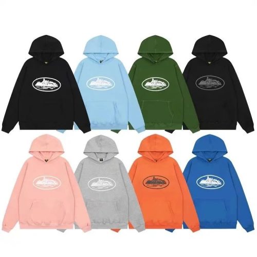 Corteiz Oval Logo Hoodie Casual Pullover Hoodie Multicolor