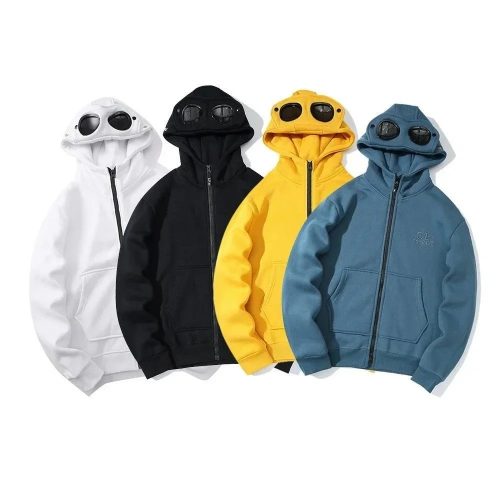 C.P. Company CP Goggle Hood Iconic Zip-Up Hoodie Multicolor