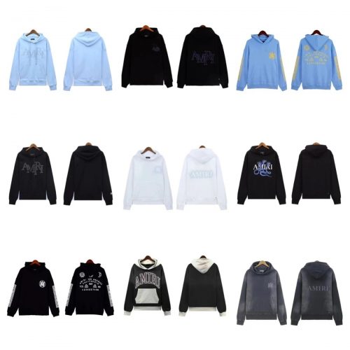Amiri Graphic Print Streetwear Hoodie Multicolor