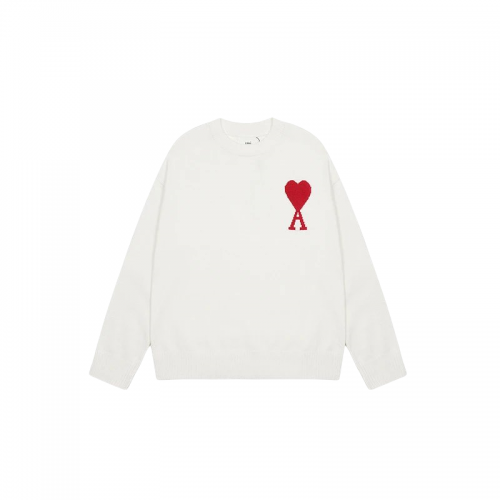 Ami Paris Ami Ami de Coeur Knit Sweater White