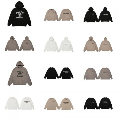 Fear of God Essentials Essentials Graphic Print Oversized Hoodie and Sweatshirt Multicolor