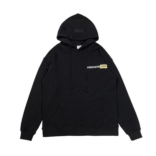 Vetements Vetements.com Oversized Hoodie Black