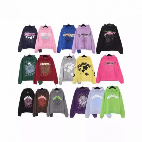 Sp5der Sp5der Web Graphic Streetwear Hoodie Multicolor