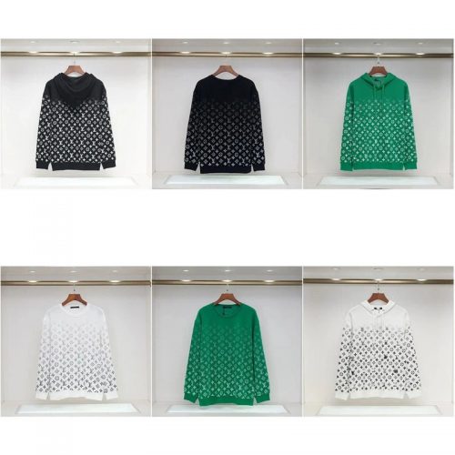 Louis Vuitton LV Monogram Gradient Graphic Sweatshirt and Hoodie Multicolor