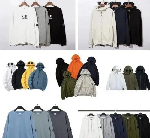 C.P. Company Goggle Lens Iconic Streetwear Hoodie and Sweatshirt Multicolor