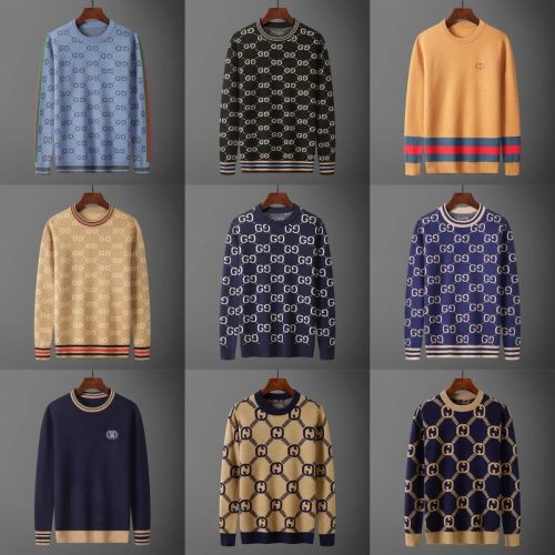 Gucci GG Monogram Knit Crewneck Sweater Multicolor
