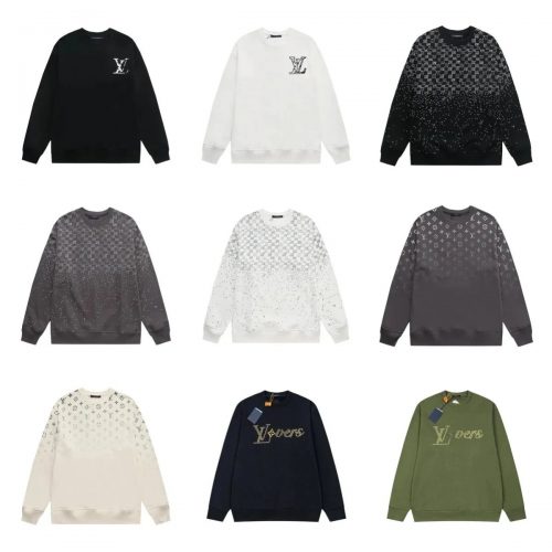 Louis Vuitton LV Monogram Gradient Cotton Crewneck Sweatshirt Multicolor