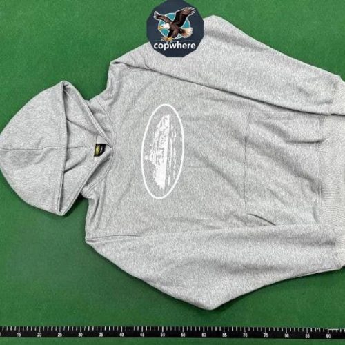 Corteiz Grey Hoodie Casual Pullover Sweatshirt
