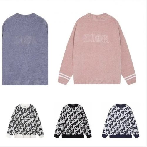 Dior Monogram Knit Crewneck Sweater Multicolor