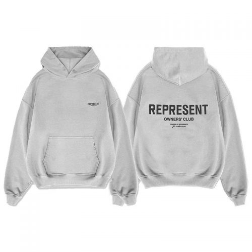 Represent Owners' Club Oversized Hoodie Gray