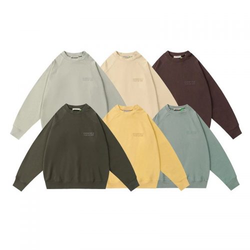 Fear of God FOG Essentials Oversized Crewneck Sweatshirt Multicolor