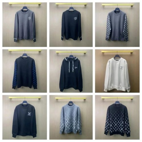 Louis Vuitton LV Monogram Knitwear Collection Graphic Sweaters and Hoodies Multicolor