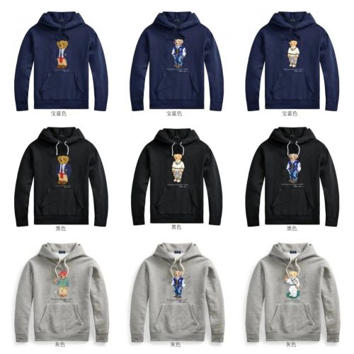 Ralph Lauren Polo Bear Graphic Cotton Hoodie Multicolor